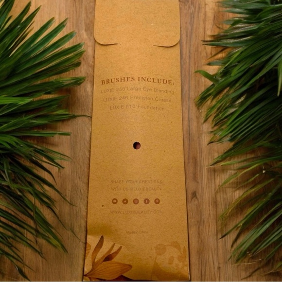 NEW LUXIE 3-Piece Rose Gold Makeup Brush Set - Foundation, Blending, Crease - Picture 5 of 7